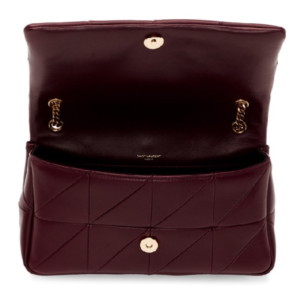 Saint Laurent Medium Jamie Bag In Burgundy - Picture 7 of 10